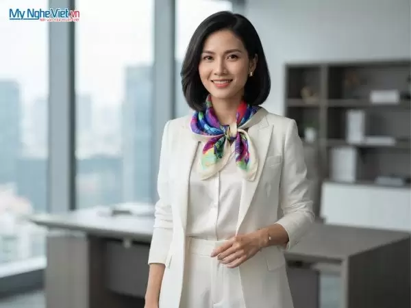 Khăn lụa tơ tằm in họa tiết