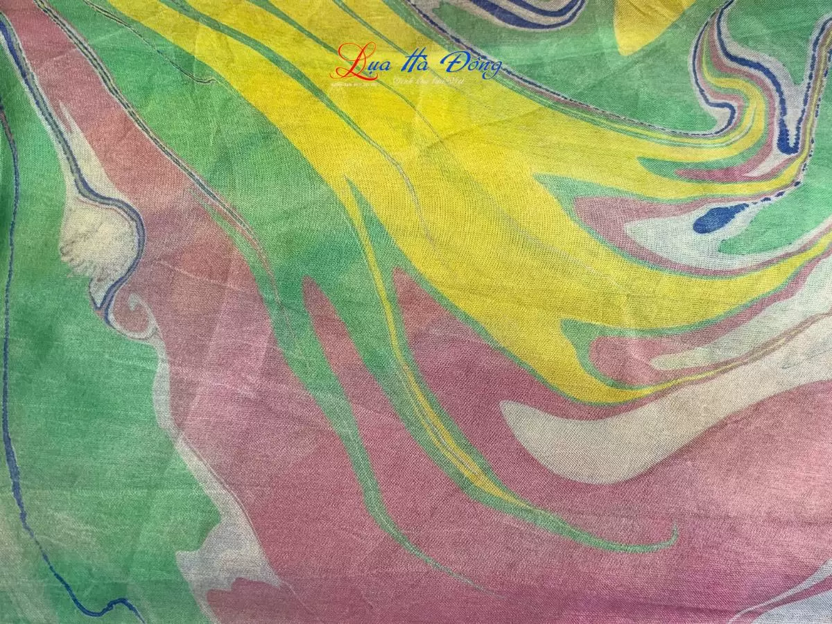 Khăn Lụa Tơ Tằm Vẽ Thủy Ấn Khăn Lụa Tơ Tằm Vẽ Thủy Ấn