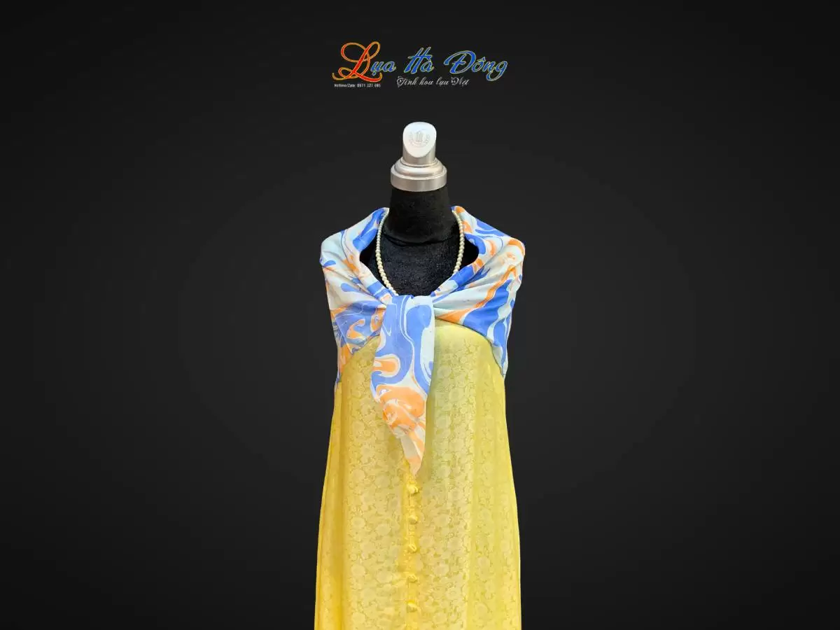 Khăn Lụa Tơ Tằm Vẽ Thủy Ấn Khăn Lụa Tơ Tằm Vẽ Thủy Ấn