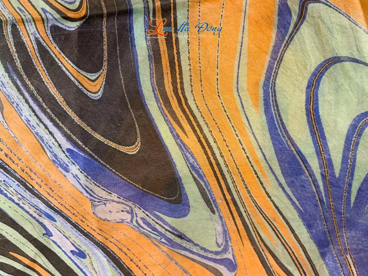 Khăn Lụa Tơ Tằm Vẽ Thủy Ấn Khăn Lụa Tơ Tằm Vẽ Thủy Ấn