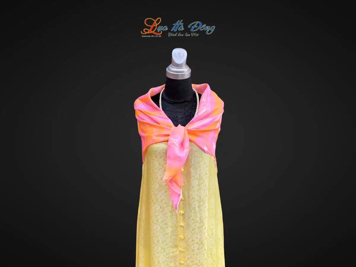 Khăn Lụa Tơ Tằm Vẽ Thủy Ấn Khăn Lụa Tơ Tằm Vẽ Thủy Ấn