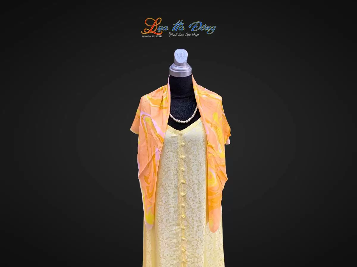 Khăn Lụa Tơ Tằm Vẽ Thủy Ấn Khăn Lụa Tơ Tằm Vẽ Thủy Ấn