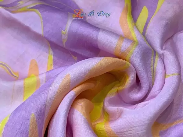 Khăn Lụa Tơ Tằm Vẽ Thủy Ấn