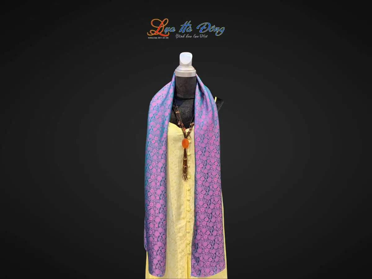 Khăn lụa dài họa tiết (25)