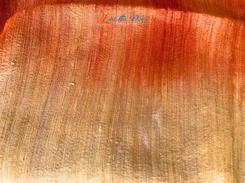 Khăn Đũi Loang Màu Cam Vàng Đồng