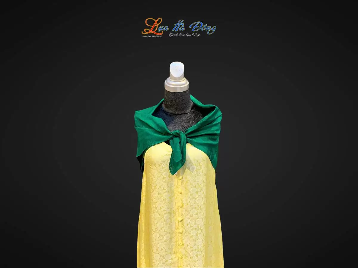 Khăn lụa vân cổ triện thọ (10) Khăn lụa vân cổ triện thọ