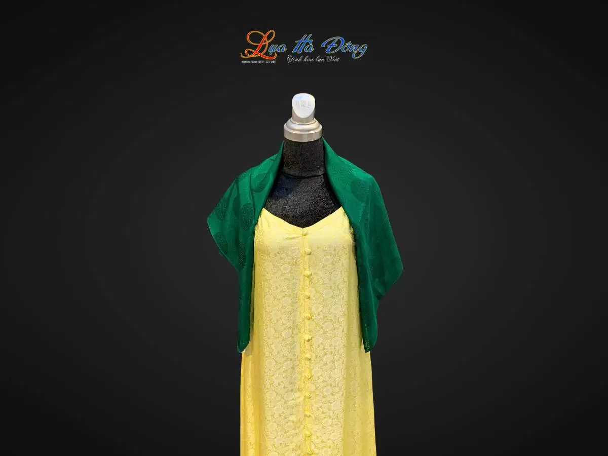 Khăn lụa vân cổ triện thọ (11) Khăn lụa vân cổ triện thọ