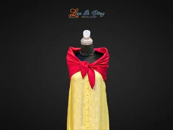 Khăn lụa vân cổ triện thọ