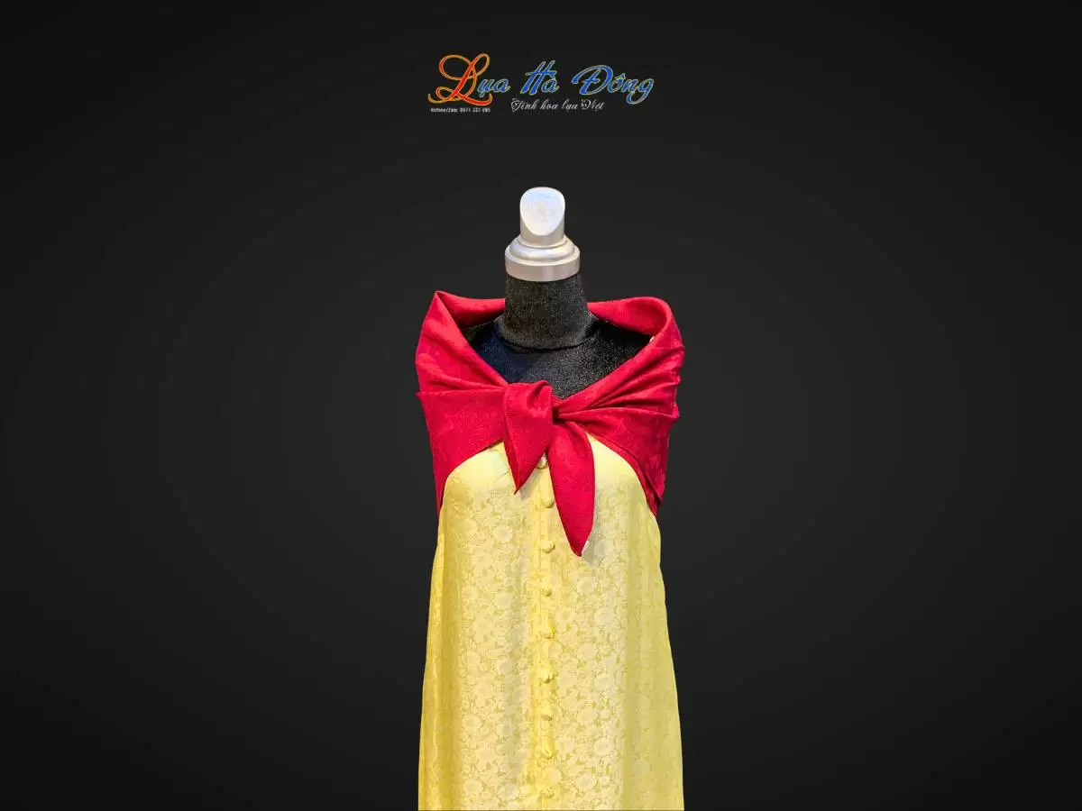 Khăn lụa vân cổ triện thọ (5) Khăn lụa vân cổ triện thọ