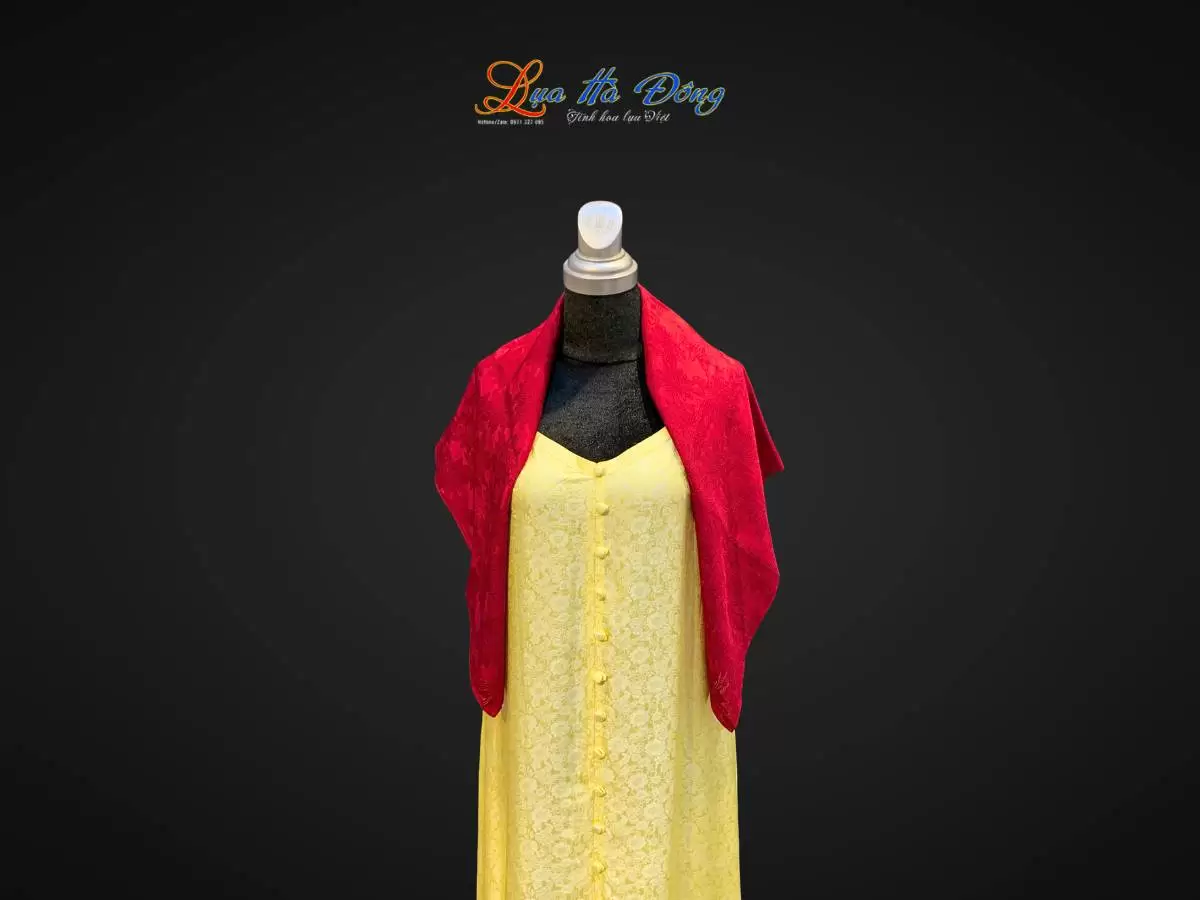 Khăn lụa vân cổ triện thọ (6) Khăn lụa vân cổ triện thọ