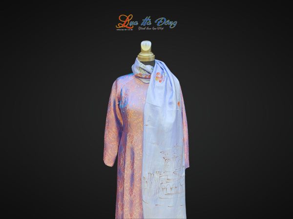 Khăn lụa tơ tằm vẽ tay chợ Bến Thành