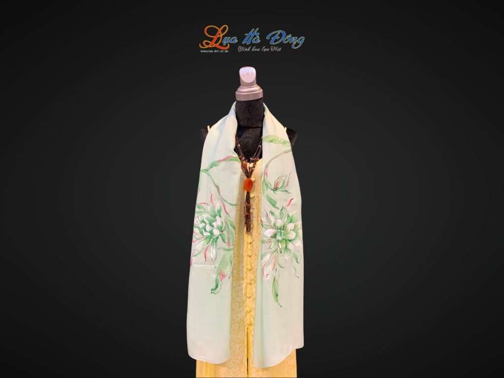 Khăn lụa tơ tằm vẽ tay