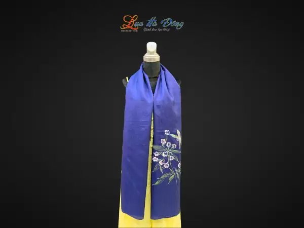 Khăn lụa tơ tằm vẽ tay