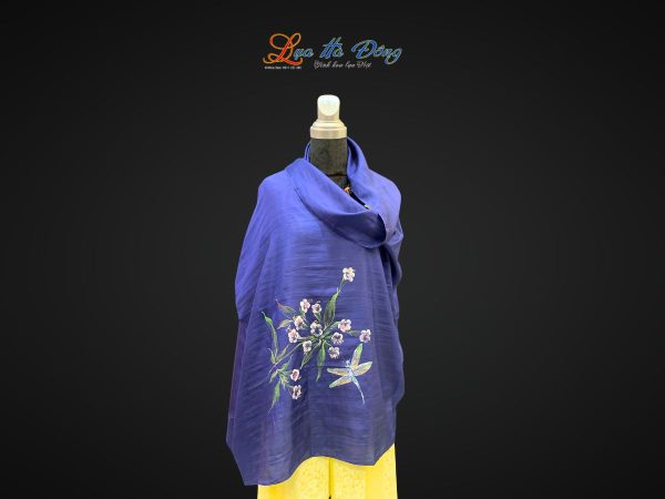 Khăn lụa tơ tằm vẽ tay