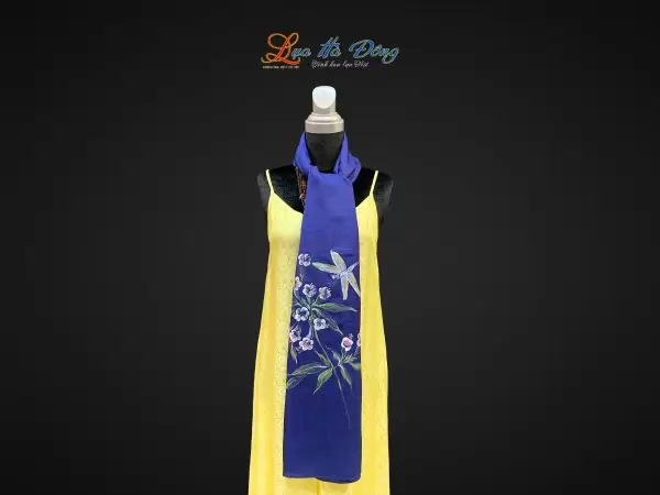Khăn lụa tơ tằm vẽ tay