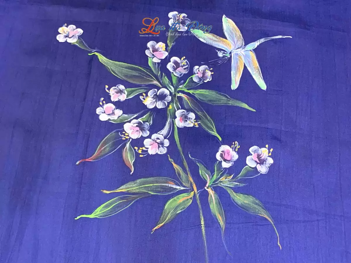 Khăn lụa tơ tằm vẽ tay