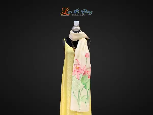 Khăn lụa tơ tằm vẽ tay