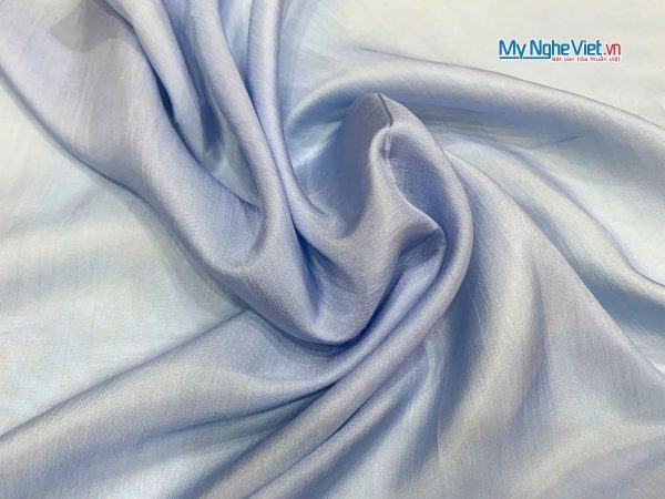 Khăn lụa vuông tơ tằm trơn màu xanh dương