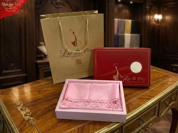 Khăn lụa tơ tằm loang