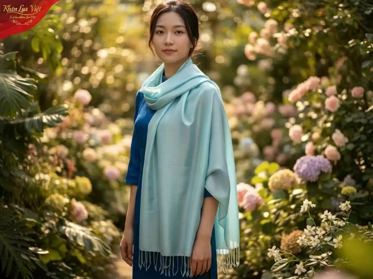 Khă lụa tơ tằm loang