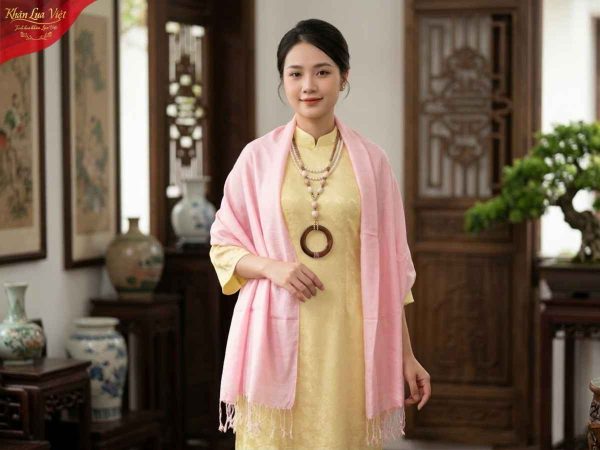 Khăn lụa tơ tằm loang