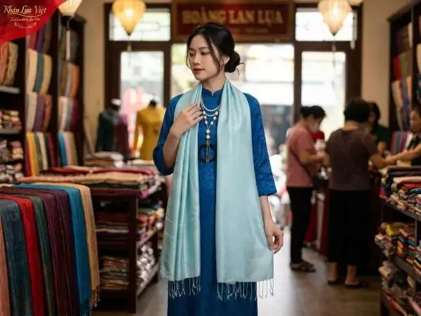 Khă lụa tơ tằm loang