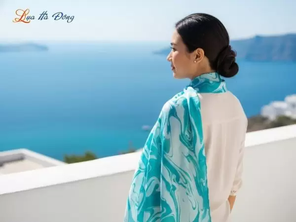 Khăn Lụa Tơ Tằm Thủy Ấn