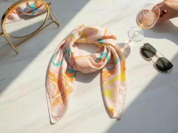 Khăn Lụa Tơ Tằm Thủy Ấn