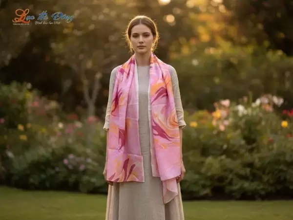 Khăn Lụa Tơ Tằm Thủy Ấn