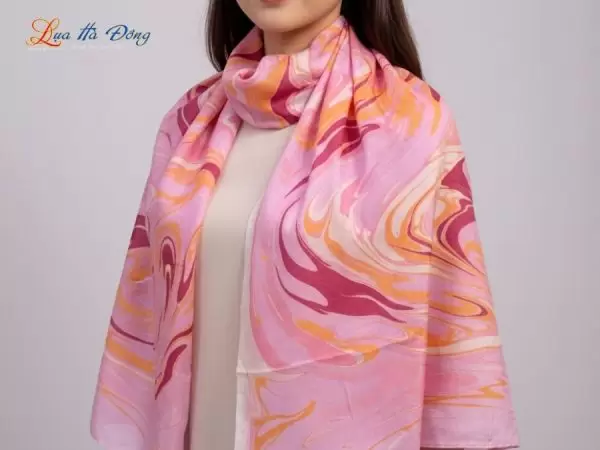 Khăn Lụa Tơ Tằm Thủy Ấn