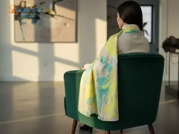 Khăn Lụa Tơ Tằm Thủy Ấn