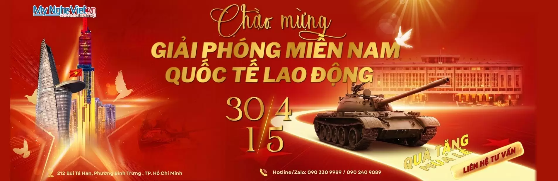 Chúc mừng ngày giải phóng miền Nam 30/4