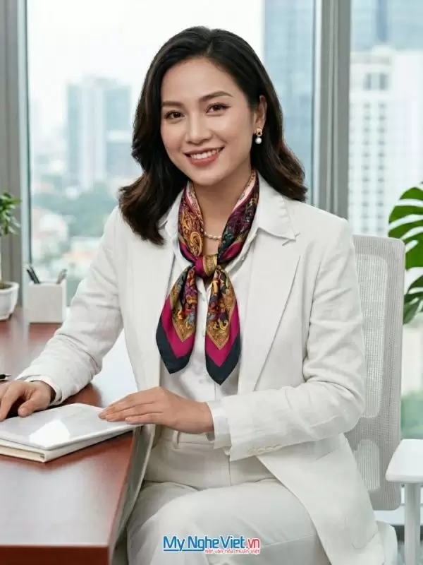 Khăn lụa tơ tằm in họa tiết