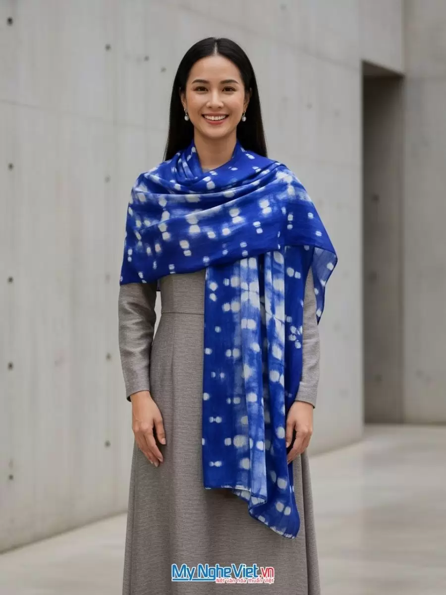 Khăn lụa tơ tằm loang cao cấp