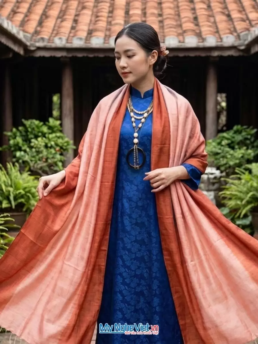 Khăn lụa tơ tằm loang 100% silk cao cấp