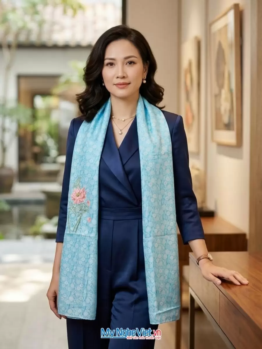 khan-lua-to-tam-theu-tay-cao-cap (3) Khăn lụa tơ tằm thêu tay cao cấp
