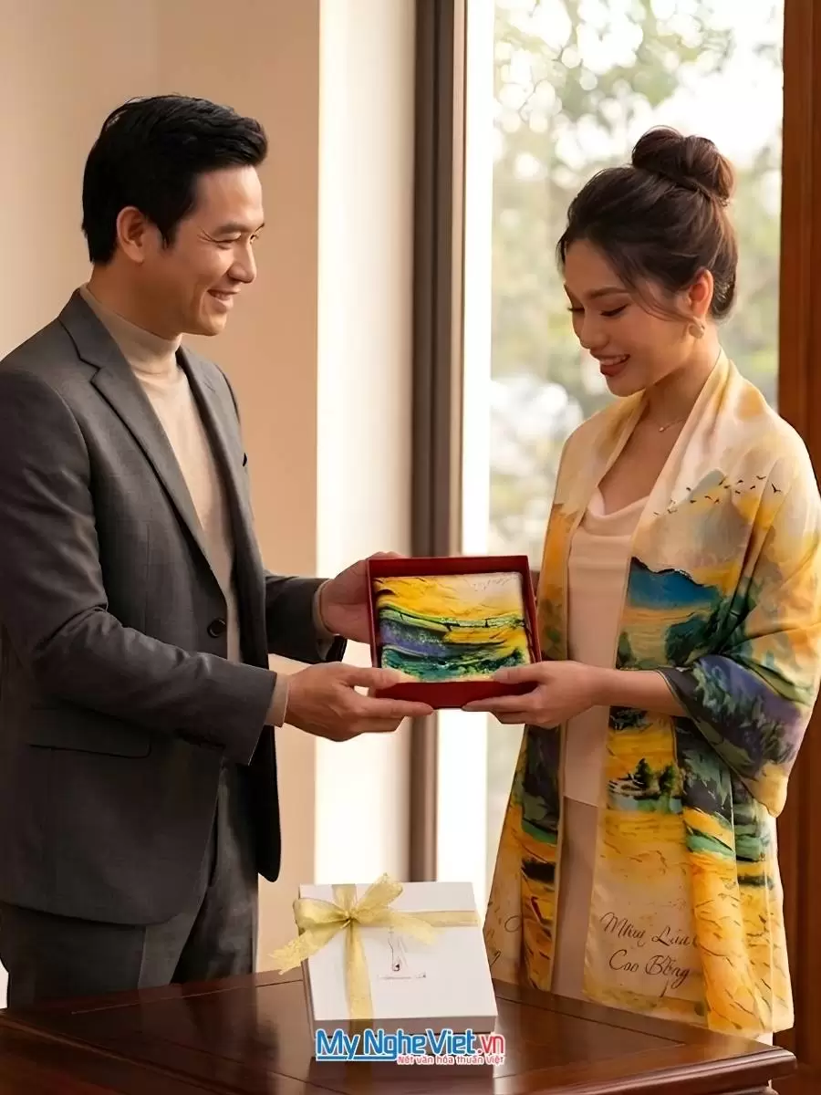 Quà tặng khăn lụa tinh tế